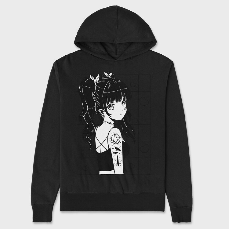 Hanorac Barbati (Unisex), Anime Dark Cute