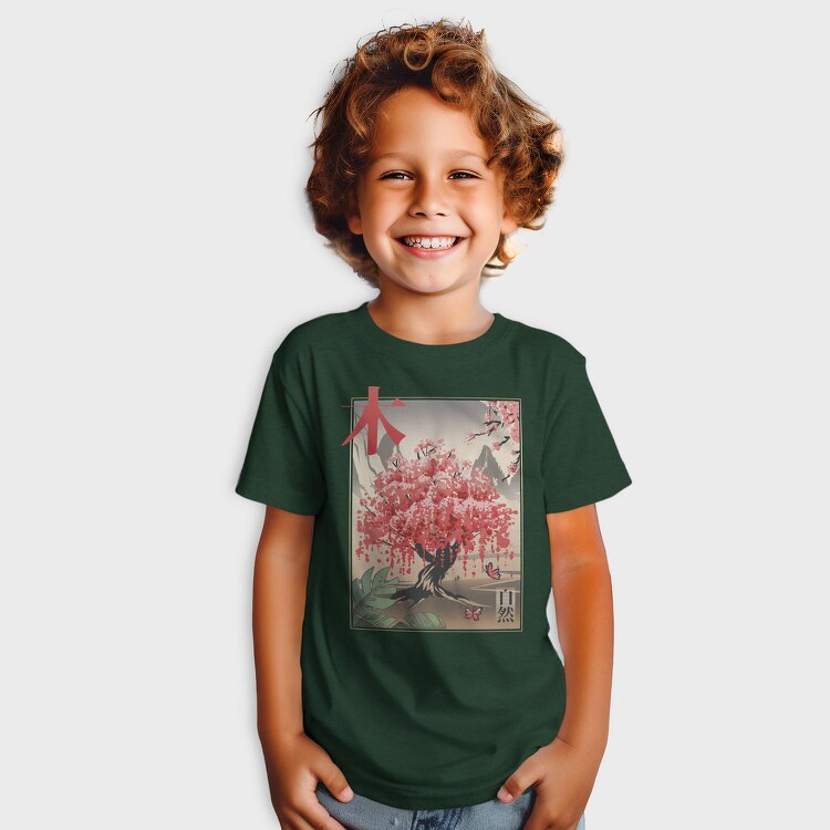 Traditional Japanese Sakura Tree, Tricou Copii