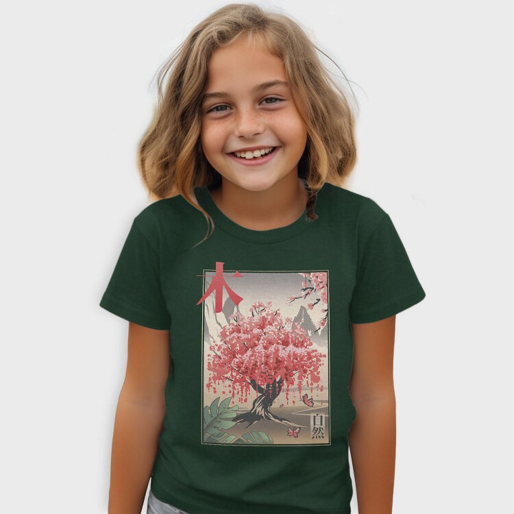 Traditional Japanese Sakura Tree, Tricou Copii