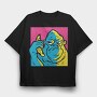 Angry Gorilla Banana, Tricou Oversize Barbati (Unisex)
