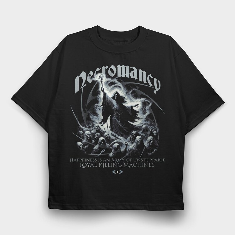 Dark Fantasy Necromancy, Tricou Oversize Barbati (Unisex)