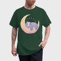 Sloth On Moon, Tricou Barbati (Unisex)