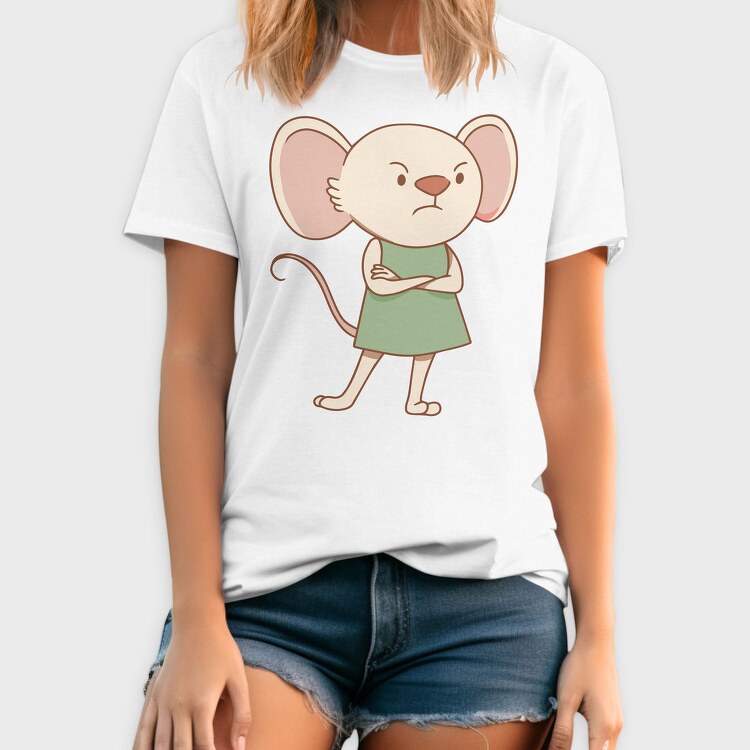 Angry Mouse Dress, Tricou Barbati (Unisex)