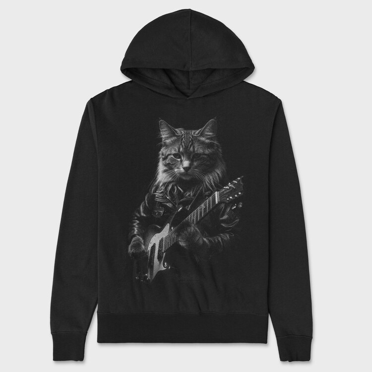 Hanorac Barbati (Unisex), Rocker Cat