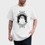 Ghost With Floral Decoration, Tricou Barbati (Unisex)