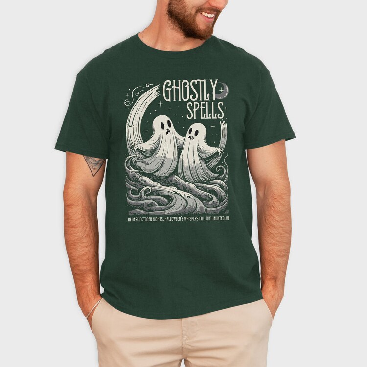 Ghostly Spells Trend, Tricou Barbati (Unisex)