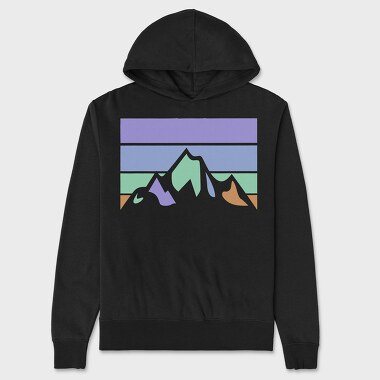 Hanorac Barbati (Unisex), Mountain Retro Sunset