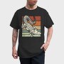 Retro Sunset Crocodile, Tricou Barbati (Unisex)