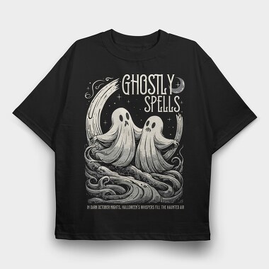 Ghostly Spells Trend, Tricou Oversize Barbati (Unisex)