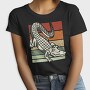 Retro Sunset Crocodile, Tricou Femei