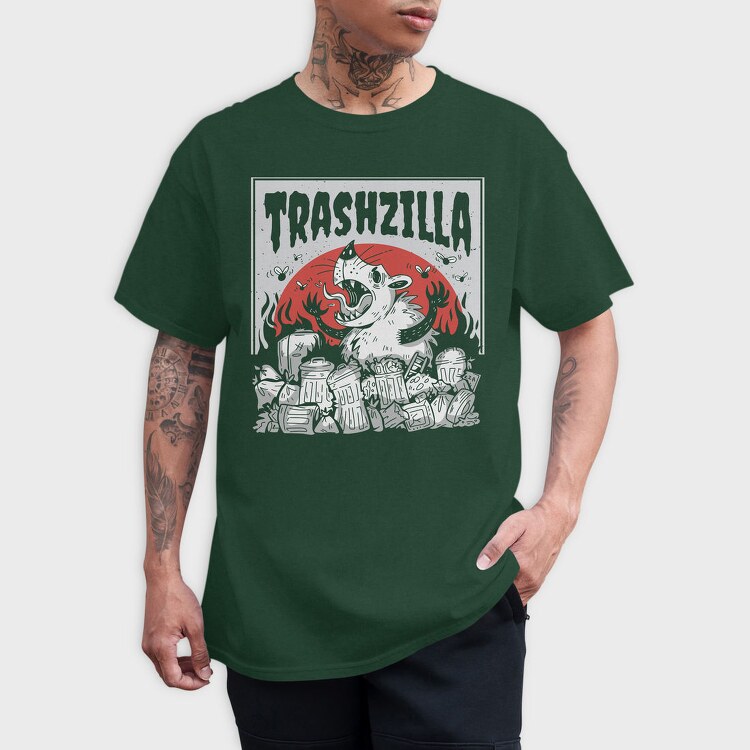 Giant Opossum Trash City Zilla, Tricou Barbati (Unisex)