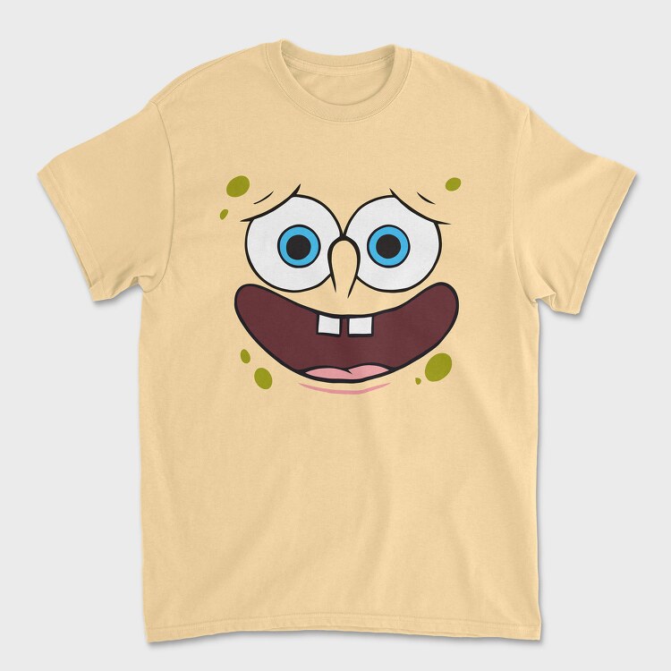 SpongeBob face 15, Tricou Barbati (Unisex)