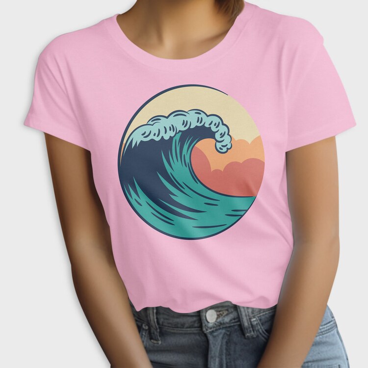 Retro Wave Art Vintage Wave, Tricou Femei