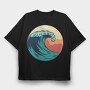 Retro Wave Art Vintage Wave, Tricou Oversize Barbati (Unisex)
