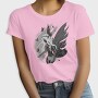 Dark Skeleton Fairy Fantasy Grunge, Tricou Femei