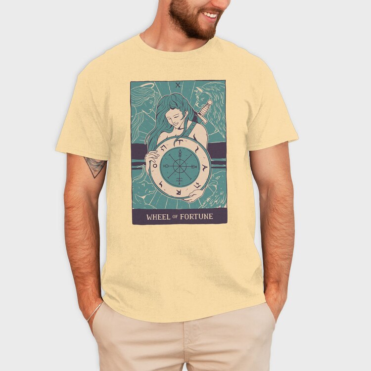 Wheel Of Fortune Tarot, Tricou Barbati (Unisex)