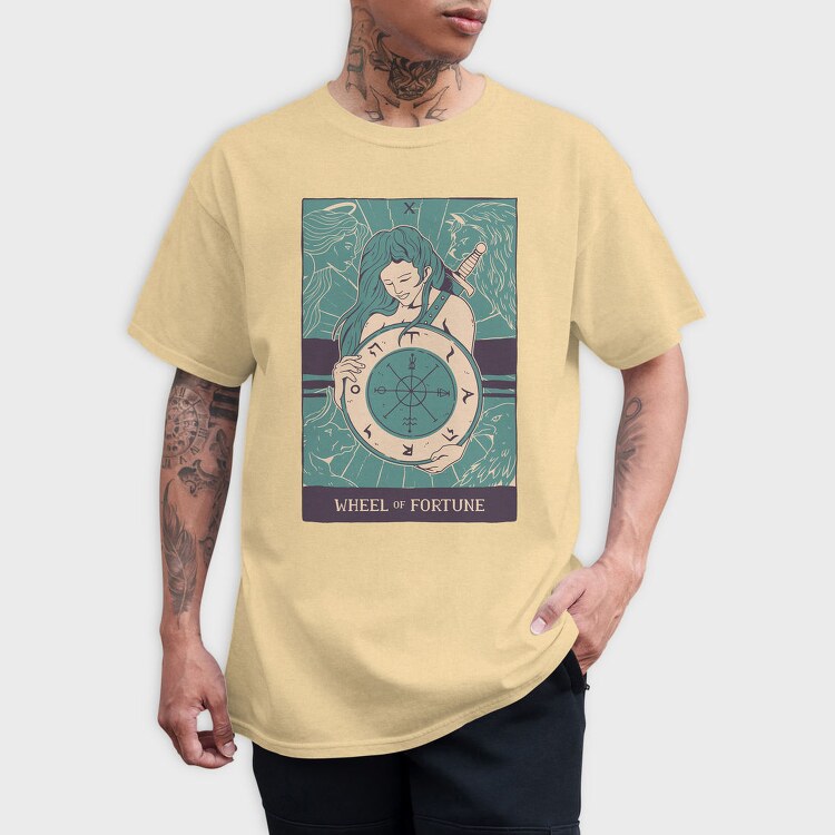 Wheel Of Fortune Tarot, Tricou Barbati (Unisex)