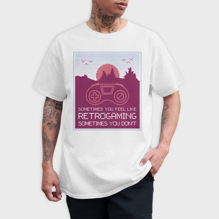 Retrogaming, Tricou Barbati (Unisex)