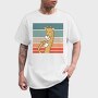 Giraffe Drinking Coffee, Tricou Barbati (Unisex)