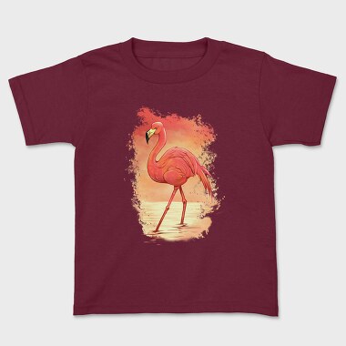 Flamingo Painting, Tricou Copii