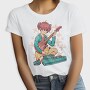 Anime Girl Electric Guitar Pedals, Tricou Femei