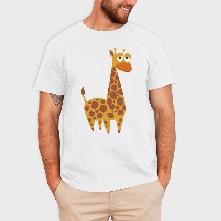 Giraffe Grin, Tricou Barbati (Unisex)