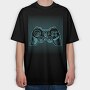 Joystick Optical Illusion, Tricou Oversize Barbati (Unisex)