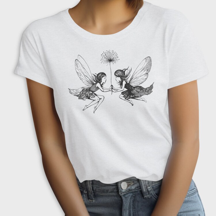 Whimsical Fairies Dandelion, Tricou Femei