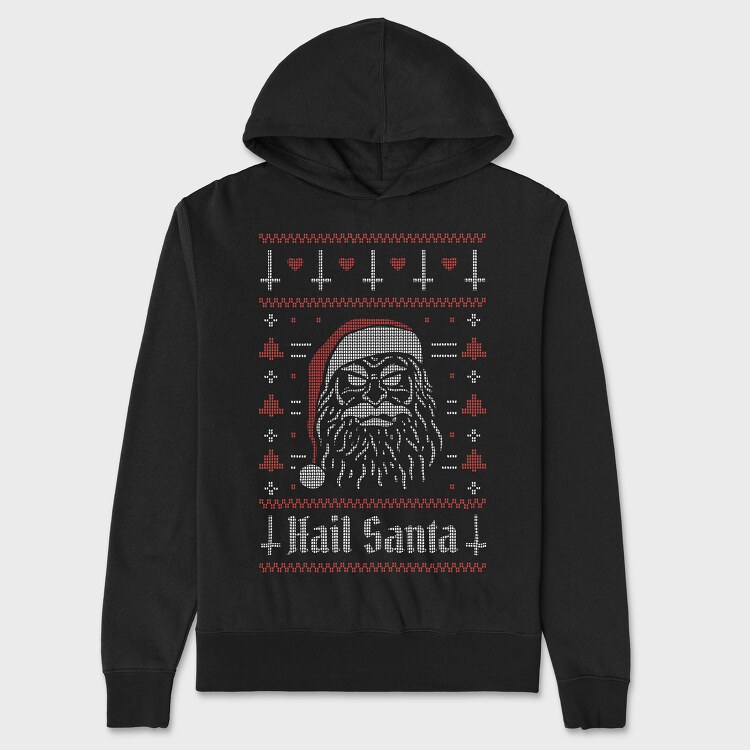 Hanorac Barbati (Unisex), Evil Santa Ugly Sweater