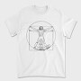Vitruvian Man Football, Tricou Barbati (Unisex)