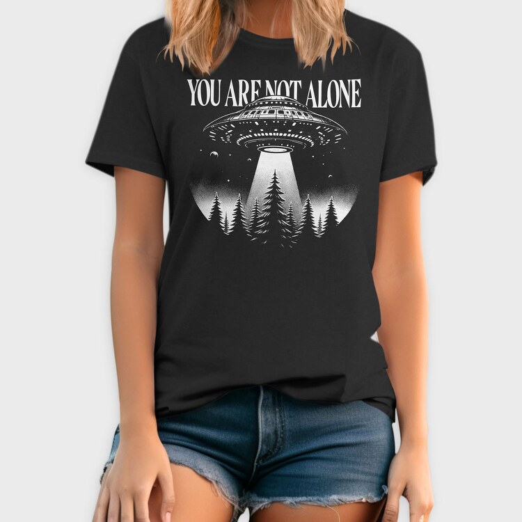 Ufo Abduction In The Forest, Tricou Barbati (Unisex)