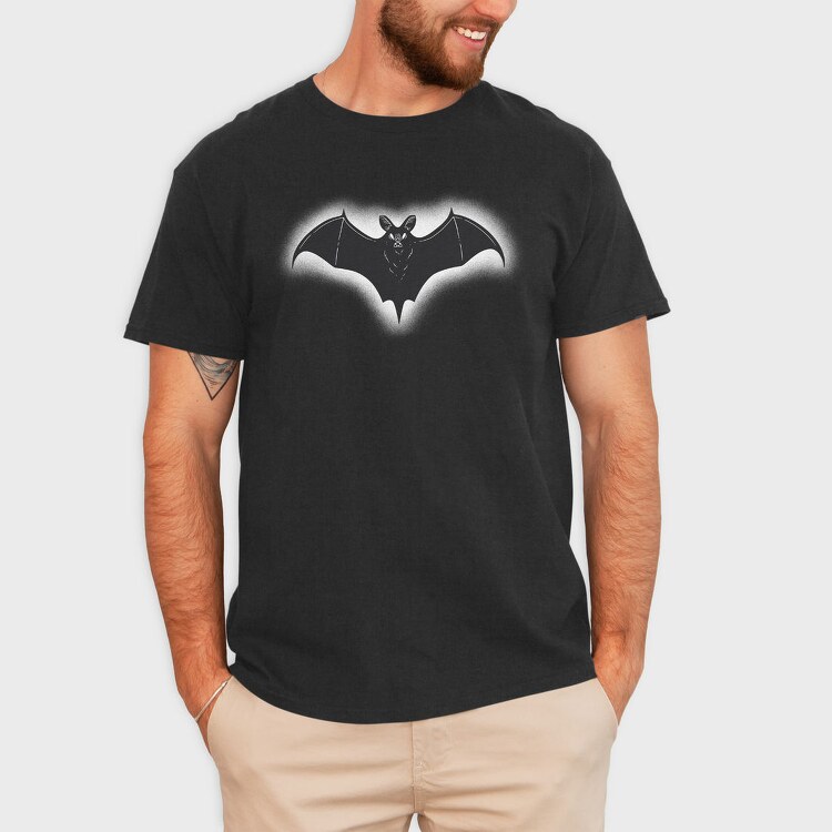 Goth Bat Highlighted Glowing, Tricou Barbati (Unisex)