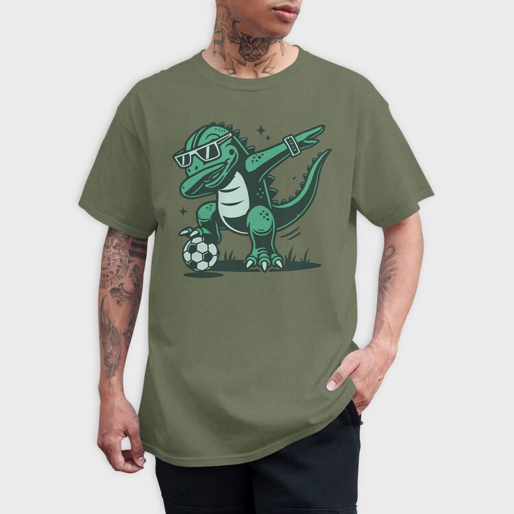 Dabbing Trex, Tricou Barbati (Unisex)