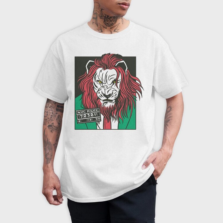 Lion Cartoon, Tricou Barbati (Unisex)