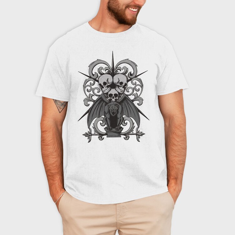 Gothic Gargoyle, Tricou Barbati (Unisex)