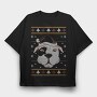 Ugly Sweater Dog, Tricou Oversize Barbati (Unisex)