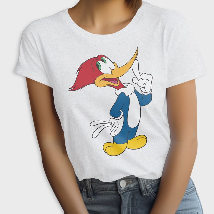 Cartoon Retro Woody Woodpecker 2, Tricou Femei
