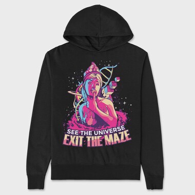 Exit the Maze Girl, Hanorac Oversize Barbati (Unisex)