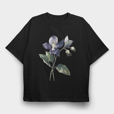 Nightshade Flower, Tricou Oversize Barbati (Unisex)