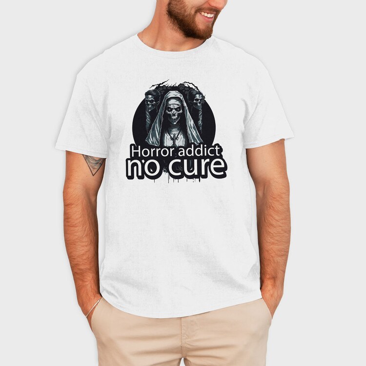 Undead Horror Addict, Tricou Barbati (Unisex)