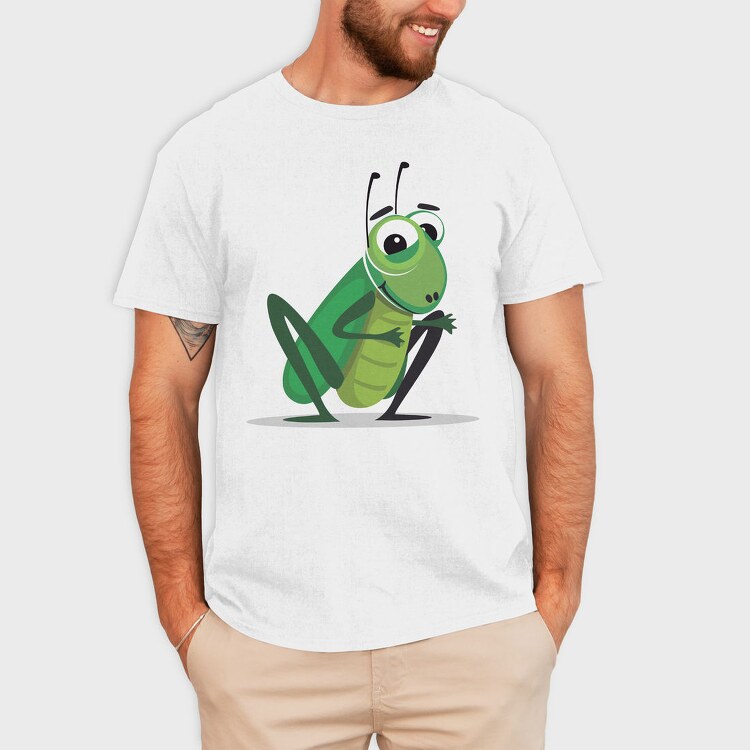 Grasshopper Smile, Tricou Barbati (Unisex)