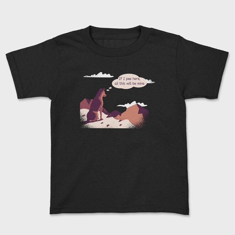 If I Pee Here Dog, Tricou Copii