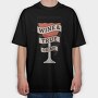 Wine And True Crime, Tricou Oversize Barbati (Unisex)