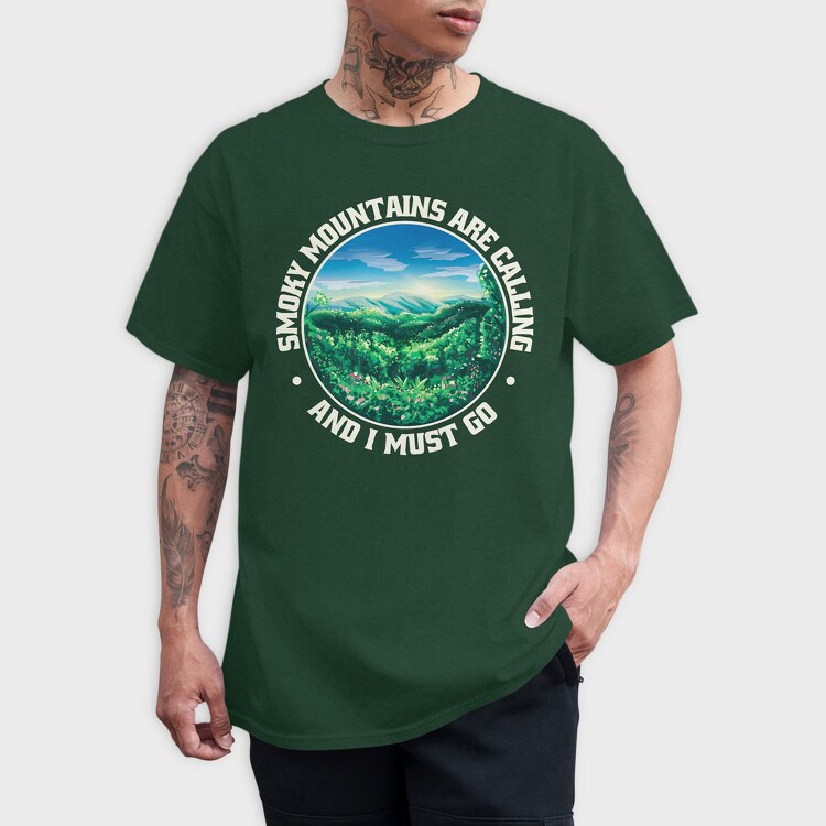 Smoky Mountains Are Calling, Tricou Barbati (Unisex)