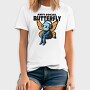 Anti Social Butterfly With Headphones, Tricou Barbati (Unisex)