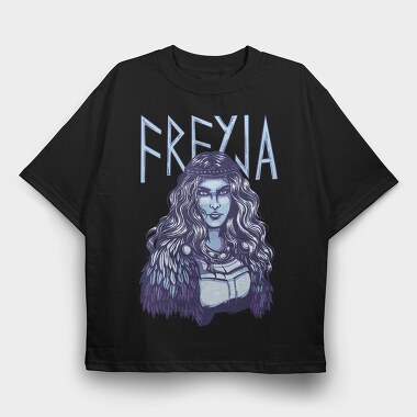 Norse Goddess Freyja, Tricou Oversize Barbati (Unisex)