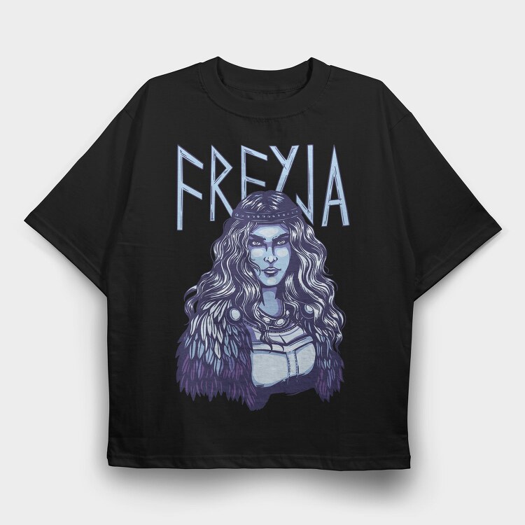 Norse Goddess Freyja, Tricou Oversize Barbati (Unisex)