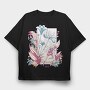 Winged Fairy In Flower Field Fairy Core 10, Tricou Oversize Barbati (Unisex)