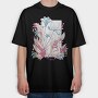 Winged Fairy In Flower Field Fairy Core 10, Tricou Oversize Barbati (Unisex)