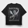 Digital Dragon Trend, Tricou Oversize Barbati (Unisex)
